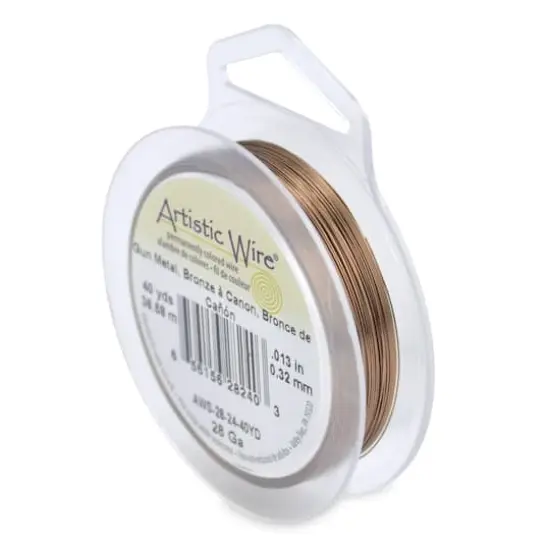 Artistic Wire&reg; 28 Gauge Tarnish Resistant Colored Copper Wire Antique Brass {1}