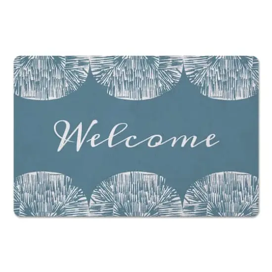Welcome Abstract Floor Mat {1}
