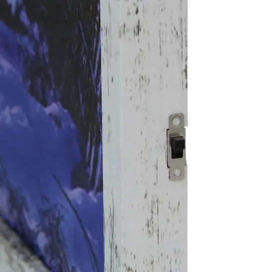 LED Lighted Church Framed Christmas Wall Canvas Art {4}