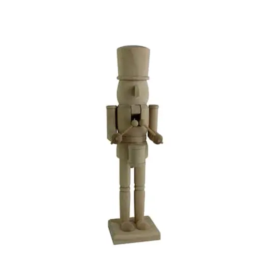14" Drummer DIY Pinewood Nutcracker by Make Market&reg; {4}