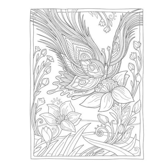 Dover Publications Creative Haven: Butterflies Flights Book {5}