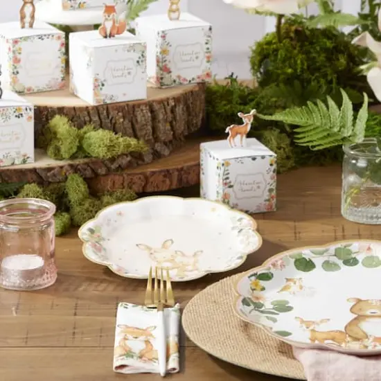 Kate Aspen&reg; 7'' Pink Woodland Baby Premium Paper Plates, 16ct. {6}