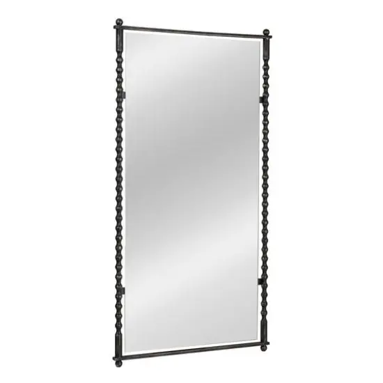 Hello Honey&reg; 47.25" Black Cast Metal Framed Tall Wall Mirror {6}