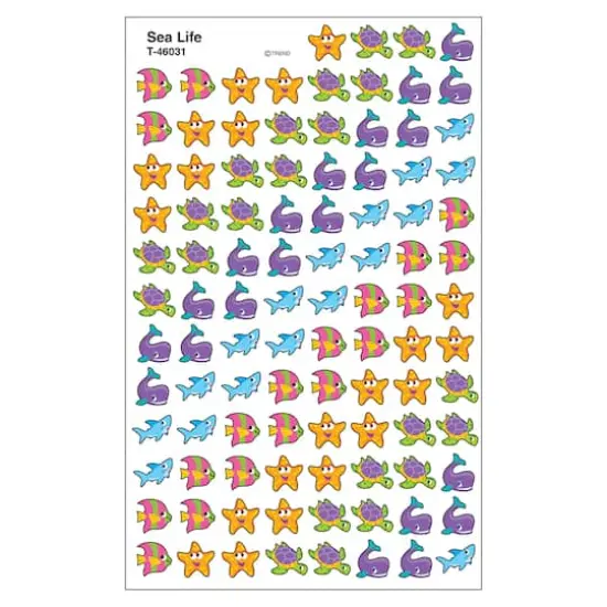 Trend Enterprises&reg; superShapes Sea Life Stickers, 6 Packs of 800ct. {3}