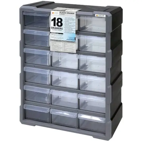 Quantum Storage Systems&reg; Black & Gray 18-Drawer Cabinet {3}