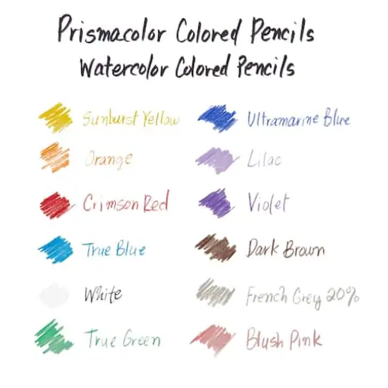 Prismacolor&reg; Premier&reg; 12 Color Watercolor Pencil Set {4}