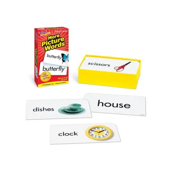 Trend Enterprises&reg; Picture Words Skill Drill Flash Cards Assortment {4}