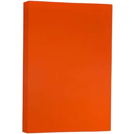 JAM Paper Matte 11" x 17" 24lb. Paper, 100 Sheets Orange {1}