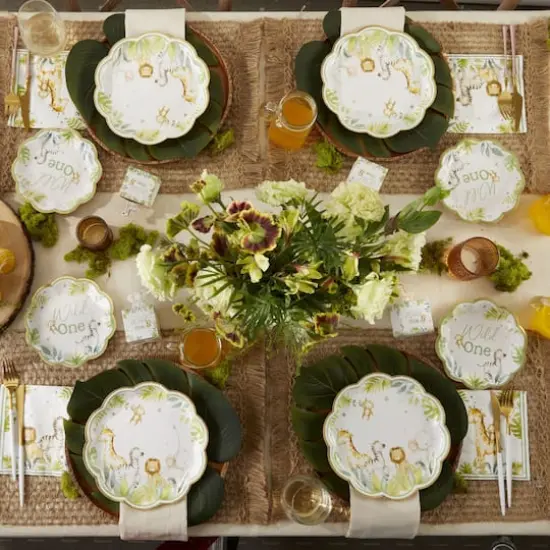 Kate Aspen 7" Safari Baby Premium Paper Plates Set, 16ct. {6}