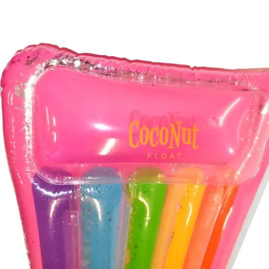 CocoNut Float 6ft. Glitter Rainbow Pool Lounger {3}