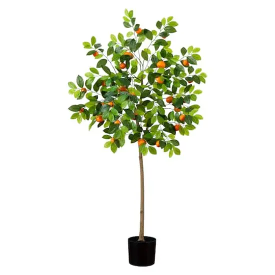 5ft. Potted Artificial Tangerine Tree {1}