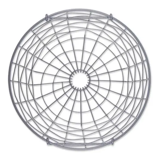 DII&reg; Small Cool Gray Round Metal Basket {4}