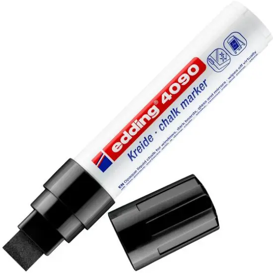 edding&reg; 4090 Jumbo Chalk Marker Black {5}
