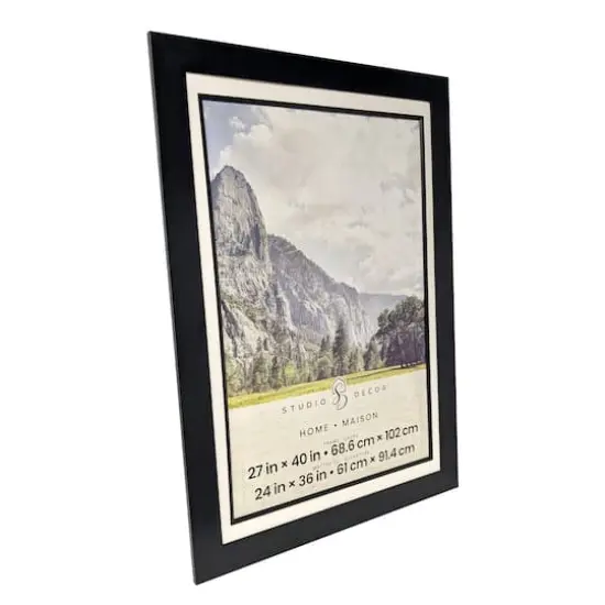 Home Black Flat Frame with Beveled Mat by Studio D&eacute;cor&reg; {6}