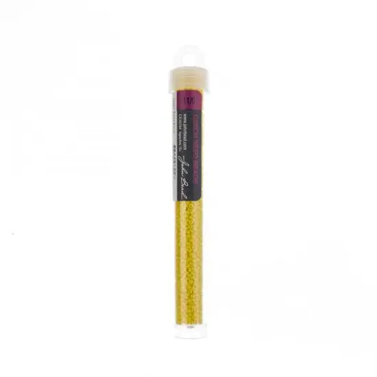 John Bead Terra Intensive 11/0 Czech Glass Seed Beads, 22g Yellow Matte {3}