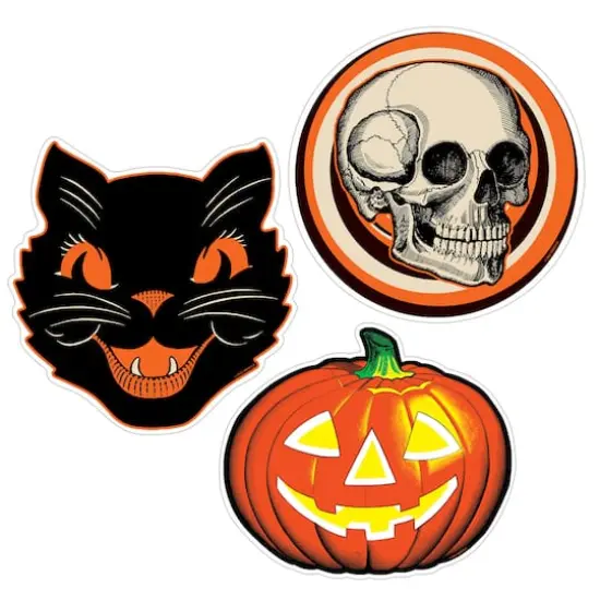 Beistle Plastic Vintage Halloween Cutouts {1}