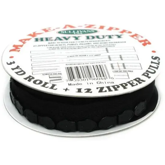 Sullivans Heavy-Duty Make-A-Zipper, 3yd. Brown {2}