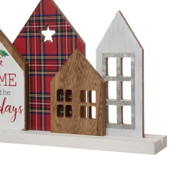 Glitzhome&reg; 20" Home for the Holidays D&eacute;cor Accent {8}