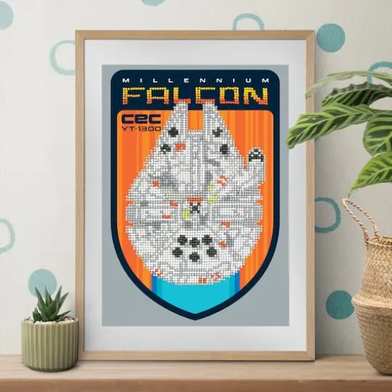 Camelot&reg; Dots Millennium Falcon Cec Yt-1300 Diamond Painting Kit {5}
