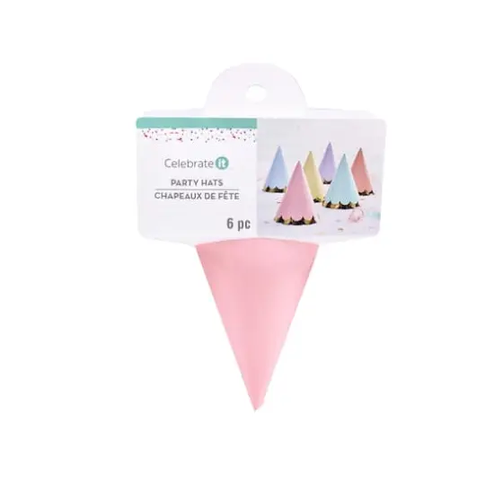 5" Pastel with Foil Scallop Party Hats by Celebrate It&trade; {4}