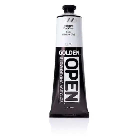 Golden&reg; OPEN&trade; Slow-Drying Acrylics, 5oz. Iridescent Pearl Fine {1}