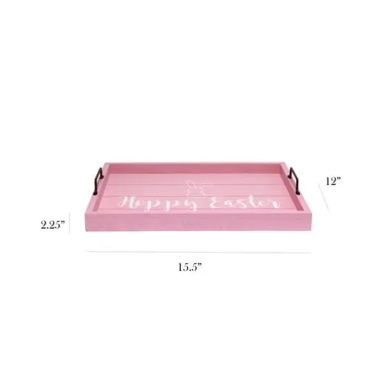 Elegant Designs&trade; 15.5" Hoppy Easter Serving Tray with Handles {3}