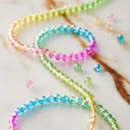 Rainbow Glass Faceted Round Beads, 3.5mm by Bead Landing&trade; {3}