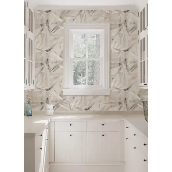 NuWallpaper Egypt Sherrod Neutral Bali Bamboo Peel & Stick Wallpaper {4}