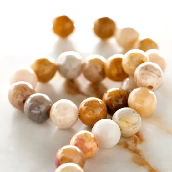 Bamboo Coral Round Beads, 6mm by Bead Landing&trade; {3}