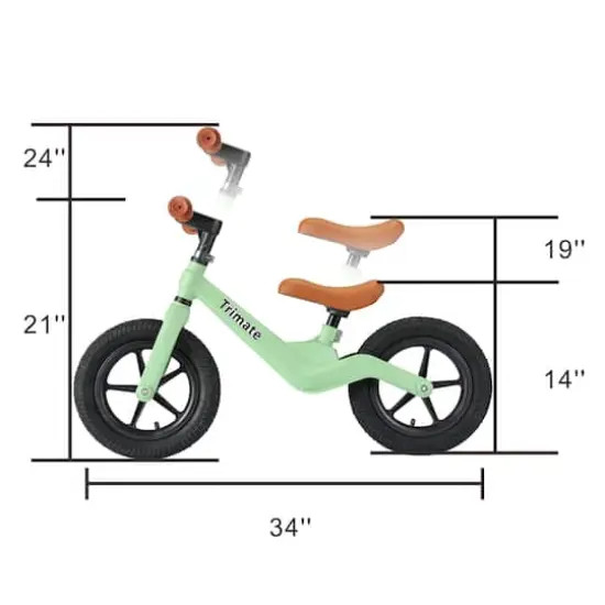 Trimate Green 2 Wheel Balance Bike {3}