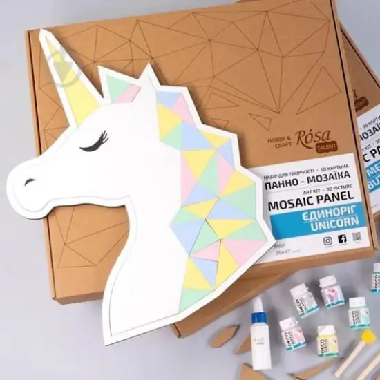 Rosa Talent Unicorn 2 Painting Your Puzzle Mosaic Art Kit {5}