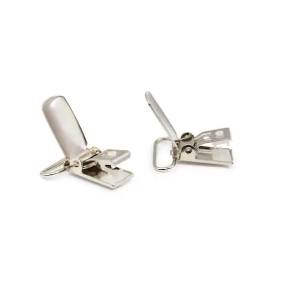 Dritz&reg; Silver 1" Suspender/Mitten Clips, 24ct. {4}