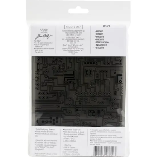 Sizzix&reg; 3D Texture Fades&trade; Tim Holtz&reg; Circuit Board Embossing Folder {3}