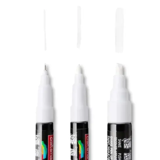 Premium Oil-Based Paint Pens by Craft Smart&reg; White {5}