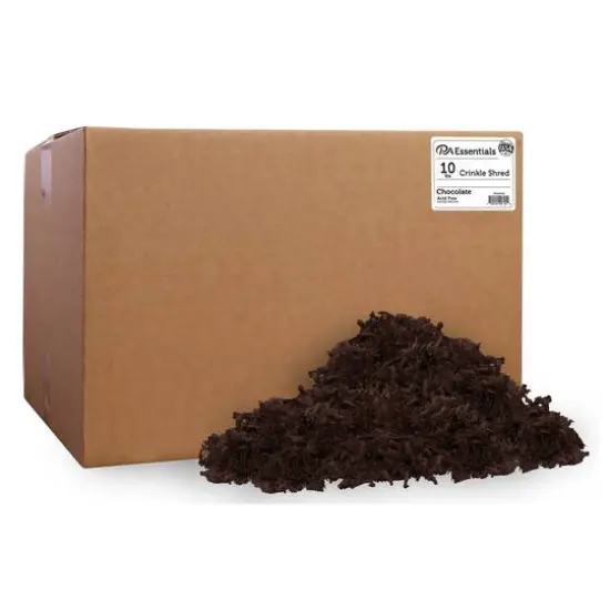PA Essentials Crinkle Shred Box, 10lb. Chocolate {1}
