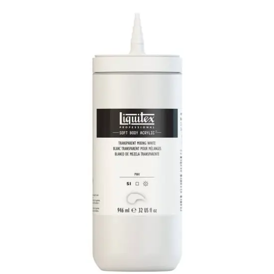 Liquitex&reg; Professional Soft Body Acrylic&trade; Paint Bottle, 32oz.Transparent Mixing White {4}