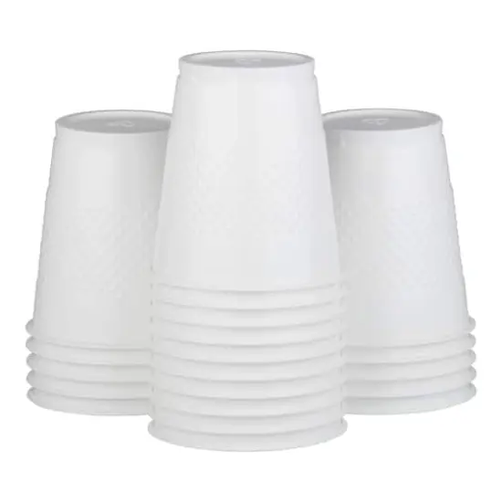JAM Paper 12oz.Plastic Party Cups, 20ct. White {1}