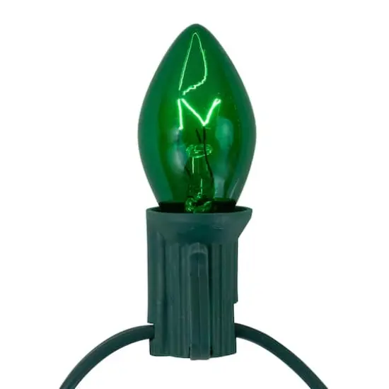25ct. C7 Christmas String Lights with Green Wire {5}