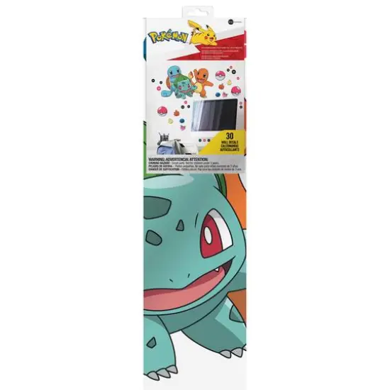 RoomMates Pok&eacute;mon Squirtle, Charmander & Bulbasaur Peel & Stick Giant Wall Decals {7}