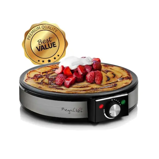 MegaChef Nonstick Crepe and Pancake Maker Breakfast Griddle {5}