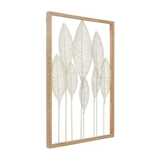 White Wood Coastal Wall Decor, 32" x 22" x 1" {3}