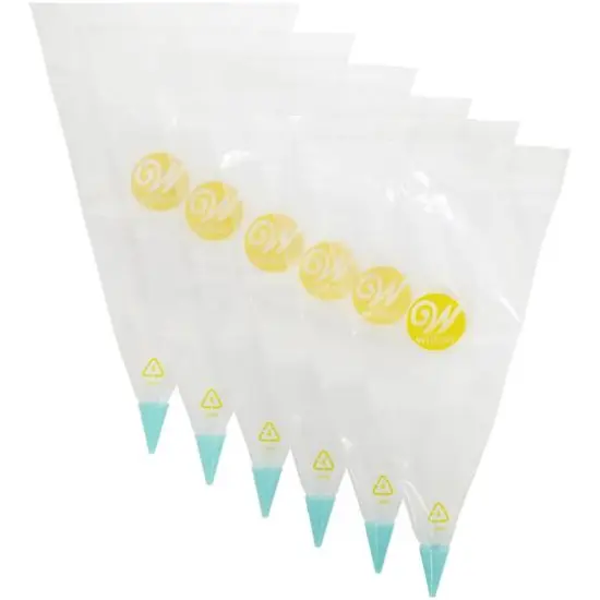 Wilton&reg; All-In-One Disposable Decorating Bag with Round No.3 Tips, 6ct. {3}
