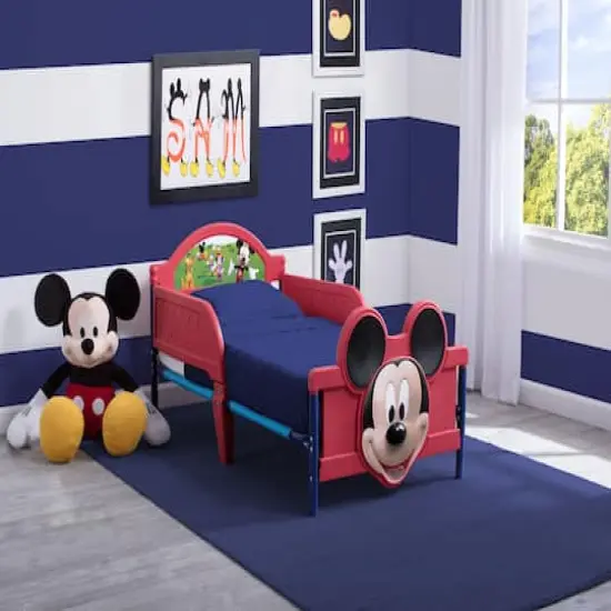 Mickey Mouse Plastic 3D Toddler Bed {4}