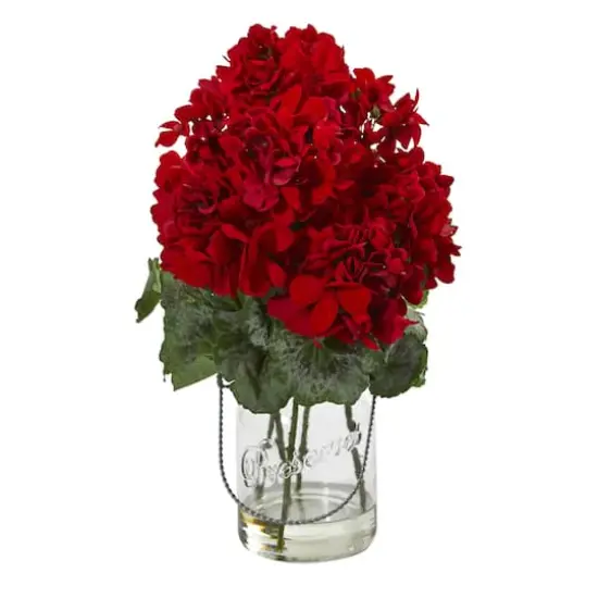 Geranium Artificial Arrangement (Set of 2) {3}