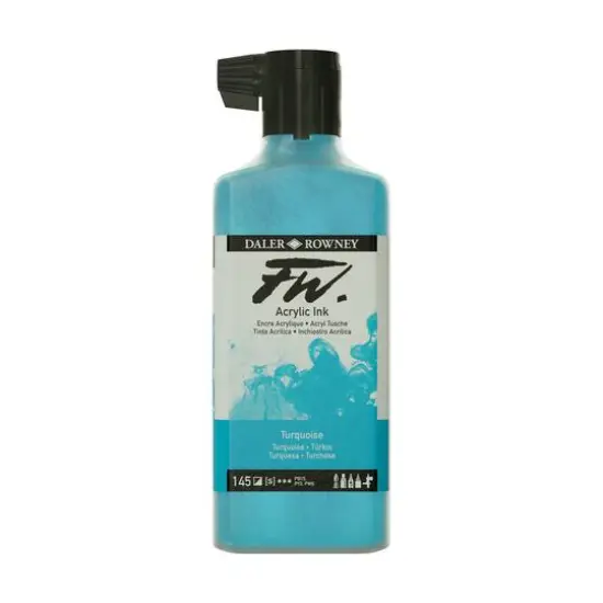 Daler-Rowney&reg; FW Acrylic Artists Ink, 6oz. 145 Turquoise {1}