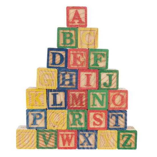 Toy Time ABC & 123 Wooden Blocks Set {5}