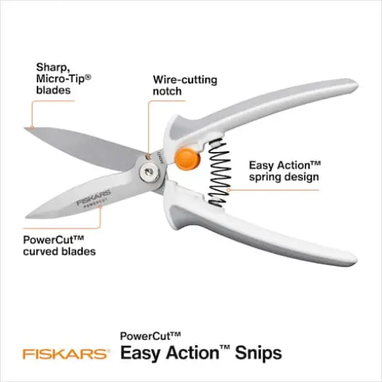 Fiskars&reg; PowerCut&trade; Easy Action&trade; 8" Snips {5}