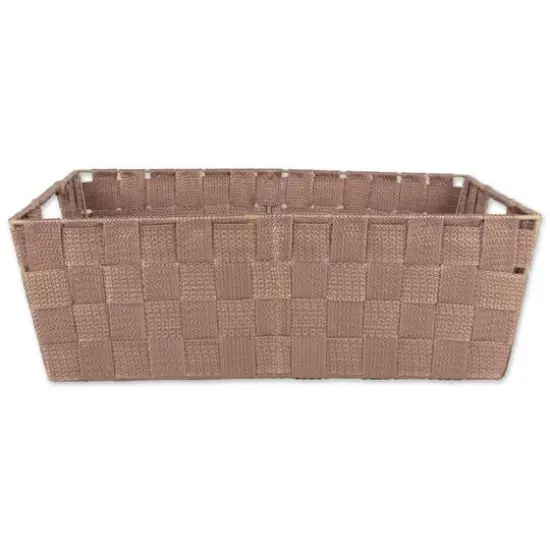 DII&reg; Nylon Basketweave Trapezoid Bin Set, 2ct. Taupe {6}