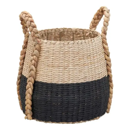 Household Essentials Cattail & Paper Terra Basket Black {1}