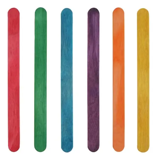 Wood Craft Sticks, Primary Colors by Creatology&trade; {1}